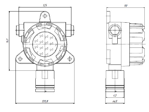 Габаритный чертеж Габаритный чертеж