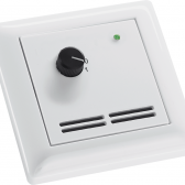 FSTF-xx-D2L Датчик температуры в помещении с элементами управления, в плоской рамке для выключателей, для скрытой установки